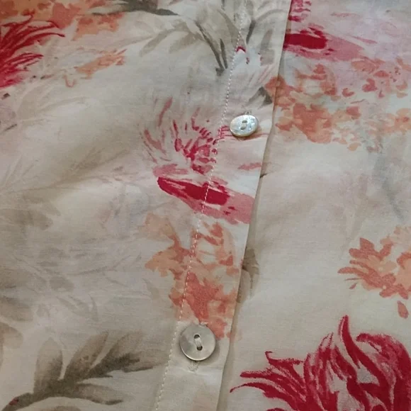 j.jill Sheer Long Sleeve Silk Blend Blouse - Picture 10 of 10